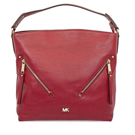 michael michael kors evie large pebbled leather shoulder bag|Michael Kors pebble leather crossbody.